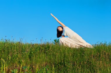 Yoga yapan kadın