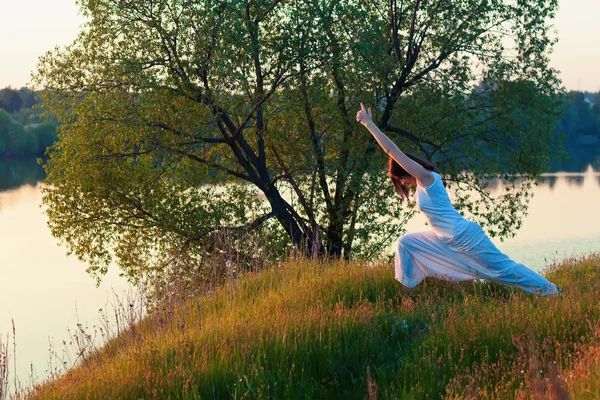 stock image Woman doing yoga