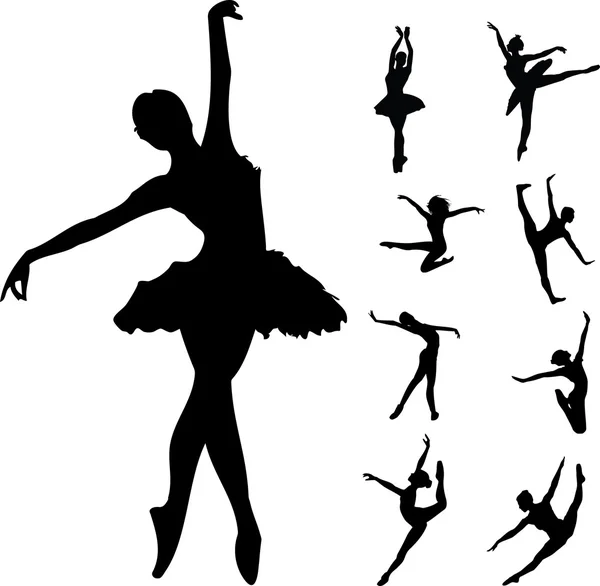 Dançarinos de balé — Vetor de Stock