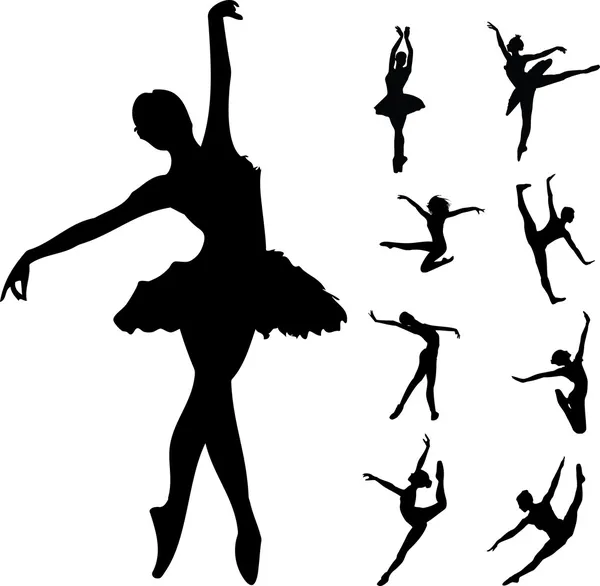Bale dansçıları — Stok Vektör