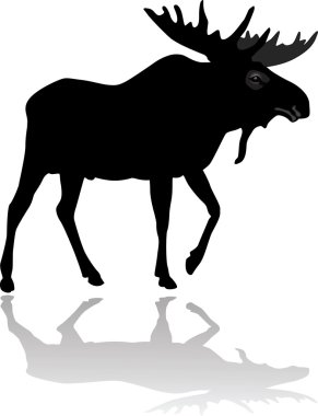 Moose silhouette clipart