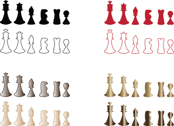 Chess set — Stock Vector