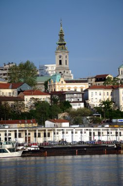 sava Nehri güneşli günde eski Belgrad