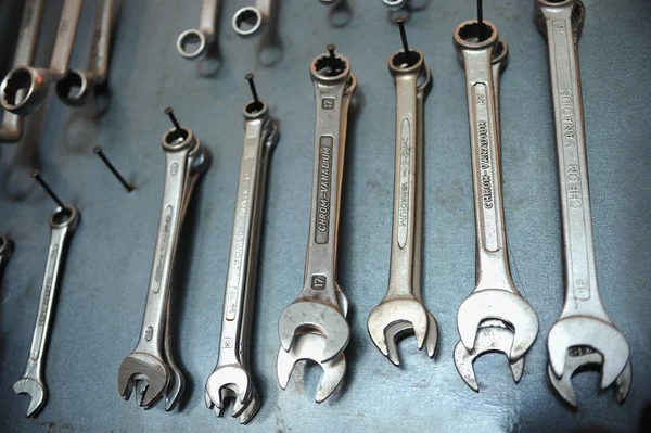 stock image Spanners on the wall