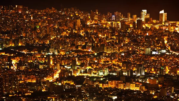 Ночной фон города — стоковое фото