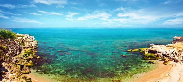 Panoramiczne Błękitna Laguna — Zdjęcie stockowe