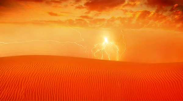 Červené pouštní krajina — Stock fotografie