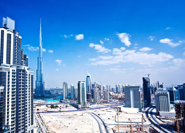 迪拜城的全景图像 — 图库照片