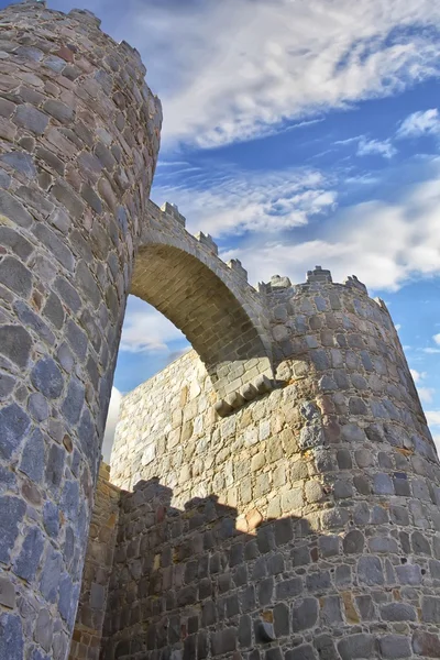 Stary mur otaczający miasto Ávila, Hiszpania — Zdjęcie stockowe