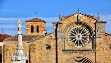 Church of St. Peter (San Pedro) in the city de Avila, Spain clipart