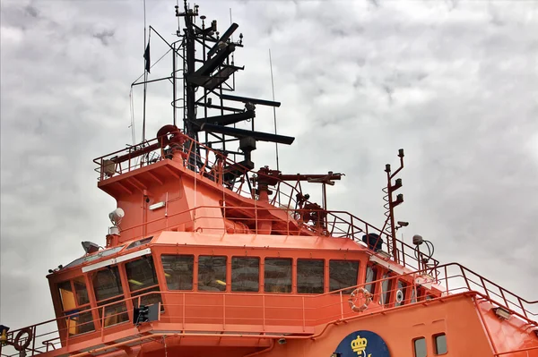 stock image Bridge of maritime rescue boat