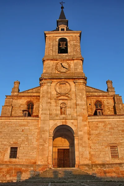Domkyrkan på kvällen lerma i Spanien — Stockfoto