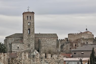 Church of Buitrago de Lozoya, Spain clipart