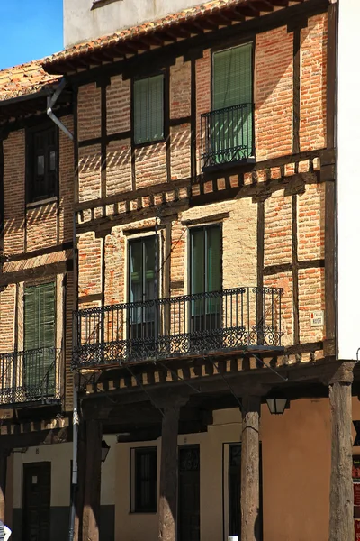 Typische Arkaden der Stadt burgo de osma in Spanien — Stockfoto