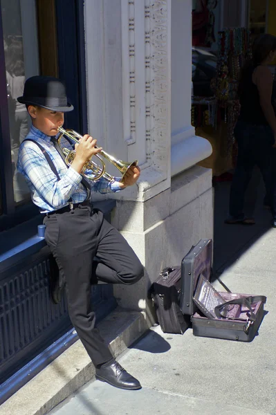 Young Street Musician — Stock Photo, Image