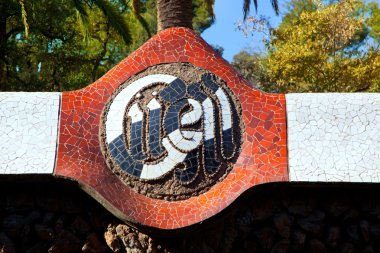 Barcelona park guell gaudi modernizm ile