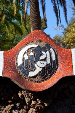 Barcelona park guell gaudi modernizm ile