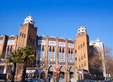 Barcelona bullring La Monumental byzantine and mudejar clipart