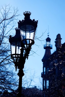 Barcelona rambla catalunya sokak backligth