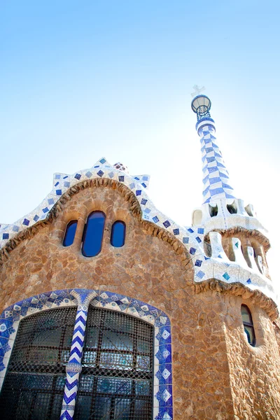 Barcelona Park Guell Gingerbread House of Gaudi — Stock Photo, Image