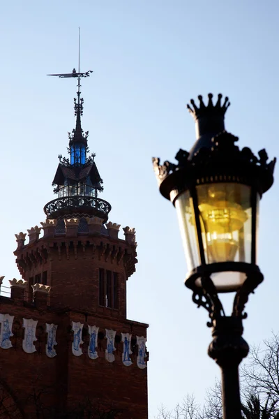 Barcelona ciudadela drie draak kasteel — Stockfoto