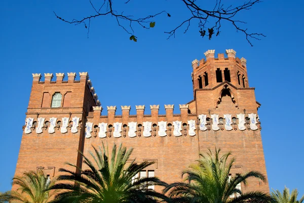 Барселона "Сіудадела" три дракон замку — стокове фото