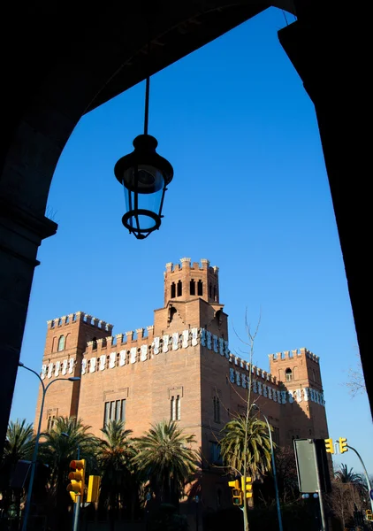 Барселона "Сіудадела" три дракон замку — стокове фото