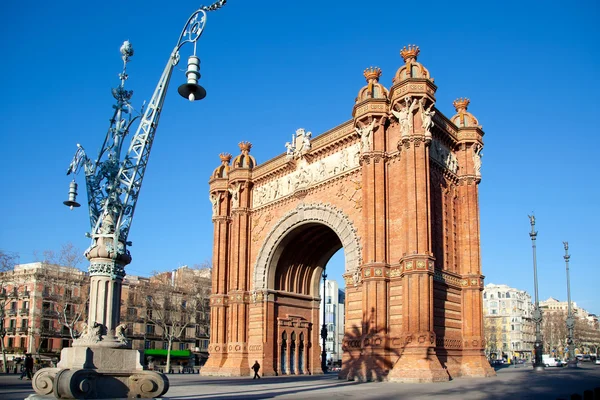 Arco del triunfo barcelona triumf łuk — Zdjęcie stockowe