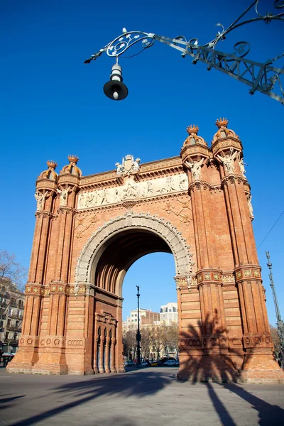 Arco del triunfo barcelona triumf oblouk — Stock fotografie