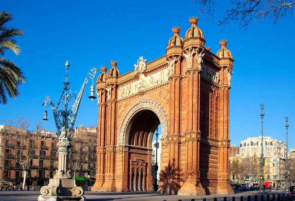 Arco di trionfo di arco del triunfo Barcellona — Foto Stock
