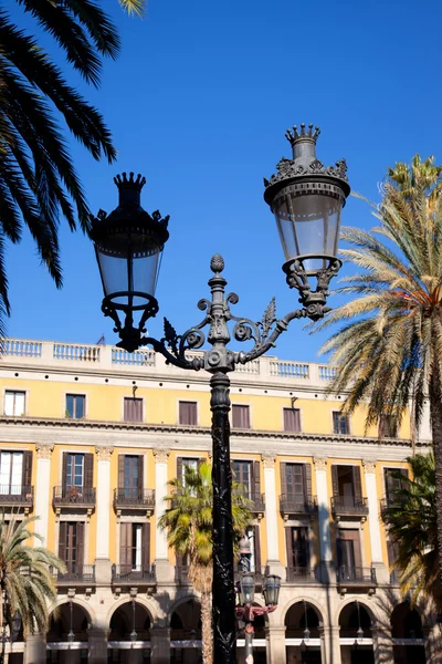 Barcelonského náměstí plaza real placa reial — Stock fotografie