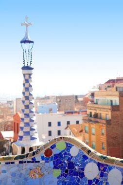 Barcelona park guell gaudi modernizm ile