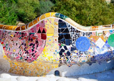 Barcelona park guell gaudi modernizm ile