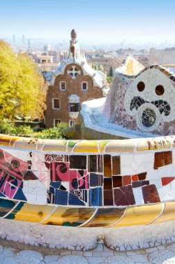 Barcelona park guell gaudi modernizm ile