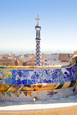 Barcelona park guell gaudi modernizm ile