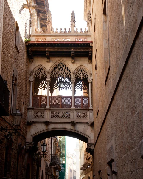 Barcelona palau generalitat v gotické barrio — Stock fotografie