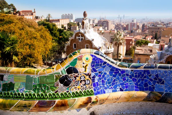 Βαρκελώνη πάρκο guell του Γκαουντί μοντερνισμού — Φωτογραφία Αρχείου
