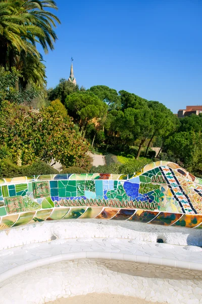 Barcelona Park Guell do modernismo Gaudi — Fotografia de Stock