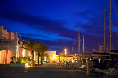 gece ışıkları Balear formentera marina