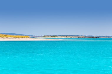 Balearic Formentera island in Espalmador Trucadors clipart