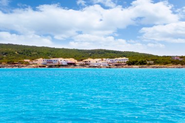 Formentera Es Calo San Agusti houses sea view clipart