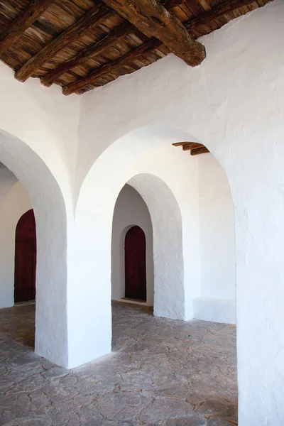 Ibiza Santa Agnes de Corona Chiesa bianca di Ines — Foto Stock