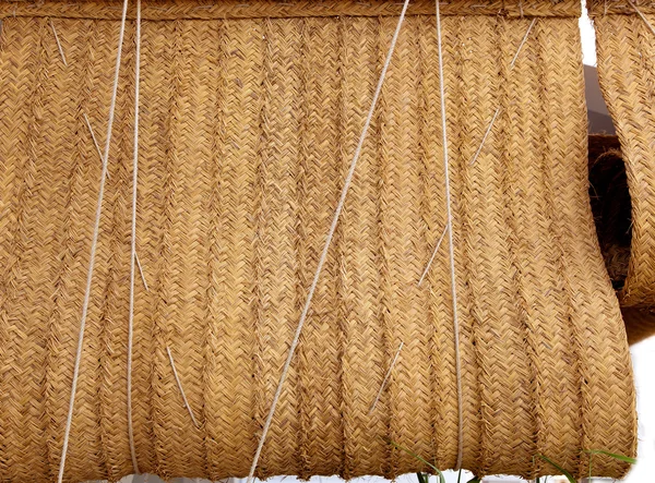 Esparto cortina de cáñamo tejida como tradicional mediterráneo — Foto de Stock