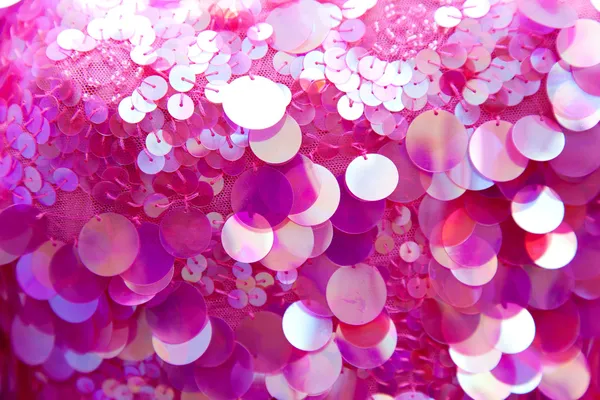 Pink sequins pattern texture background — Stock Photo, Image