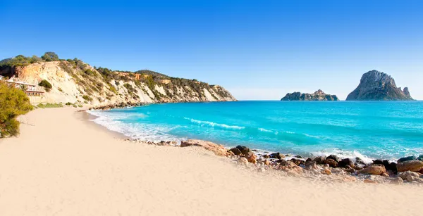 Es vedra île d'Ibiza vue de Cala d Hort — Photo