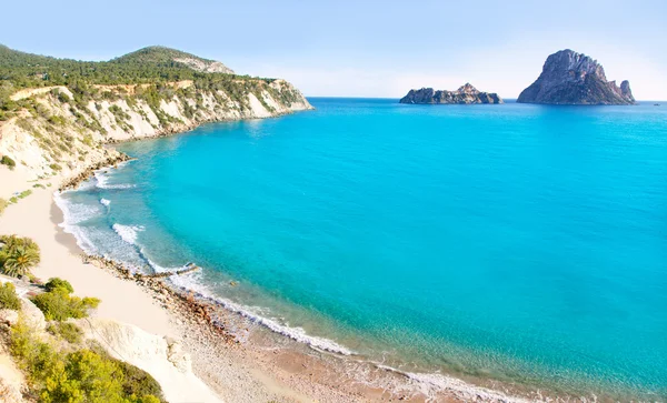 Es vedra ilha de Ibiza vista de Cala d Hort — Fotografia de Stock
