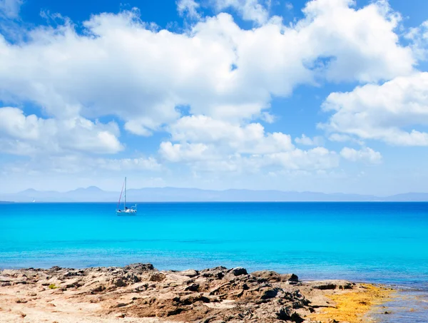 Islas Baleares Formentera en la playa de Escalo — Foto de Stock