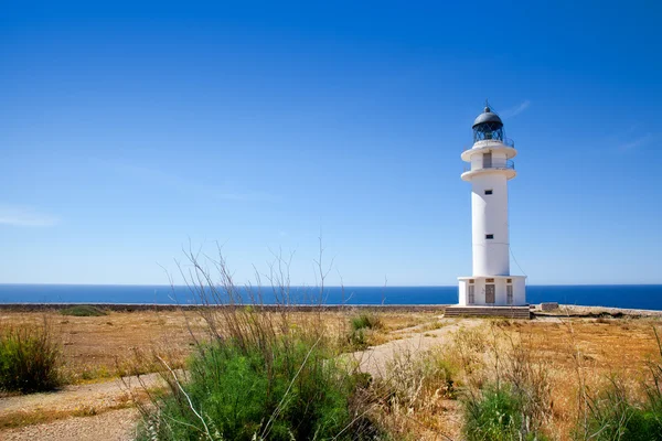 Barbaria köpeny világítótorony formentera-sziget — Stock Fotó