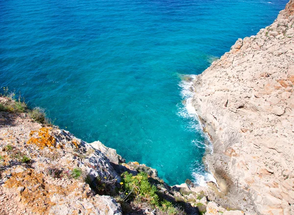 Mar Mediterráneo balear vista alta desde Barbaria — Foto de Stock