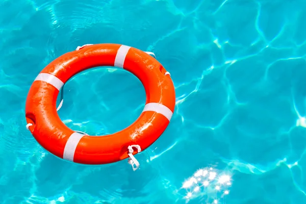 stock image Buoy orange floating in perfect tropical beach